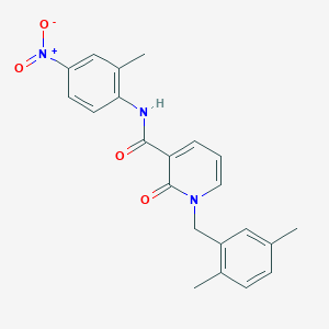 1-(2,5-dimethylbenzyl)-N-(2-methyl-4-nitrophenyl)-2-oxo-1,2-dihydropyridine-3-carboxamide