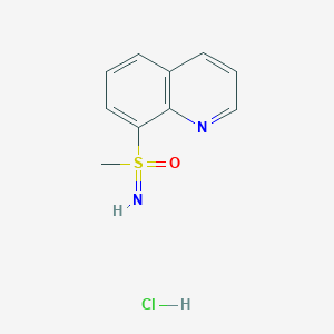 molecular formula C10H11ClN2OS B2581342 Imino-methyl-oxo-quinolin-8-yl-lambda6-sulfane;hydrochloride CAS No. 2287309-88-8