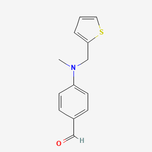 molecular formula C13H13NOS B2581347 4-{Methyl[(thiophen-2-yl)methyl]amino}benzaldehyde CAS No. 1156172-81-4