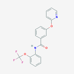 3-(pyridin-2-yloxy)-N-(2-(trifluoromethoxy)phenyl)benzamide