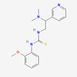 molecular formula C17H22N4OS B2581368 1-[2-(Dimethylamino)-2-pyridin-3-ylethyl]-3-(2-methoxyphenyl)thiourea CAS No. 851946-14-0
