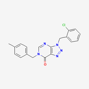 3-(2-chlorobenzyl)-6-(4-methylbenzyl)-3,6-dihydro-7H-[1,2,3]triazolo[4,5-d]pyrimidin-7-one