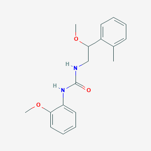 molecular formula C18H22N2O3 B2581400 1-(2-Methoxy-2-(o-tolyl)ethyl)-3-(2-methoxyphenyl)urea CAS No. 1797338-78-3