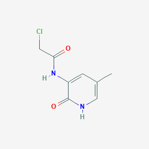 molecular formula C8H9ClN2O2 B2581419 2-Chloro-N-(5-methyl-2-oxo-1H-pyridin-3-yl)acetamide CAS No. 2222512-06-1