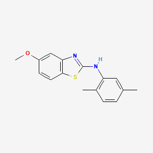 molecular formula C16H16N2OS B2581421 N-(2,5-dimethylphenyl)-5-methoxy-1,3-benzothiazol-2-amine CAS No. 891083-11-7