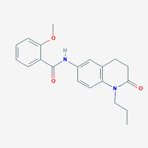 2-methoxy-N-(2-oxo-1-propyl-1,2,3,4-tetrahydroquinolin-6-yl)benzamide