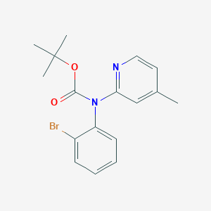 molecular formula C17H19BrN2O2 B2581427 Tert-butyl N-(2-bromophenyl)-N-(4-methylpyridin-2-yl)carbamate CAS No. 1260775-91-4