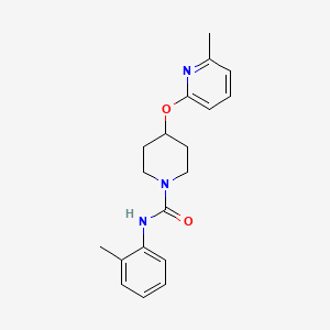 molecular formula C19H23N3O2 B2581436 4-((6-methylpyridin-2-yl)oxy)-N-(o-tolyl)piperidine-1-carboxamide CAS No. 1797267-26-5