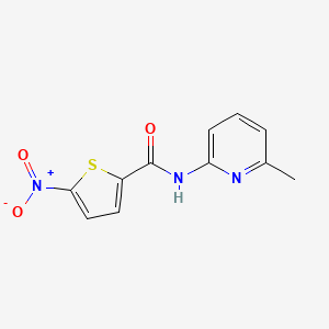 molecular formula C11H9N3O3S B2581452 N-(6-甲基吡啶-2-基)-5-硝基噻吩-2-甲酰胺 CAS No. 324759-23-1