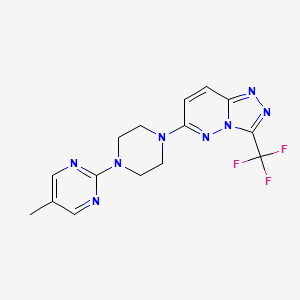 5-Methyl-2-{4-[3-(trifluoromethyl)-[1,2,4]triazolo[4,3-b]pyridazin-6-yl]piperazin-1-yl}pyrimidine