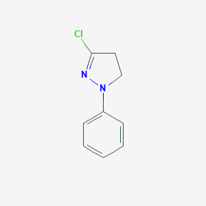 molecular formula C9H9ClN2 B258146 5-Chloro-2-phenyl-3,4-dihydropyrazole CAS No. 58469-32-2