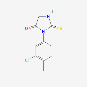 molecular formula C10H9ClN2OS B2581470 1-(3-氯-4-甲基苯基)-2-硫代-4,5-二氢-1H-咪唑-5-酮 CAS No. 302840-90-0