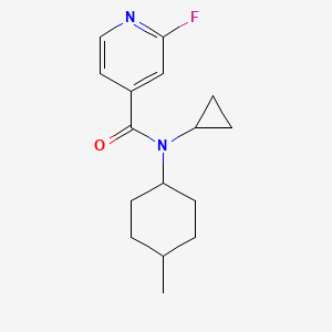 molecular formula C16H21FN2O B2581487 N-cyclopropyl-2-fluoro-N-(4-methylcyclohexyl)pyridine-4-carboxamide CAS No. 1797862-43-1