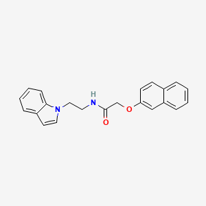 molecular formula C22H20N2O2 B2581498 N-(2-indol-1-ylethyl)-2-naphthalen-2-yloxyacetamide CAS No. 689263-26-1