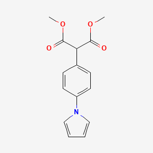 molecular formula C15H15NO4 B2581499 dimethyl 2-[4-(1H-pyrrol-1-yl)phenyl]malonate CAS No. 866137-12-4