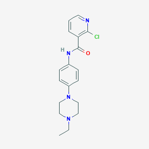2-chloro-N-[4-(4-ethylpiperazin-1-yl)phenyl]pyridine-3-carboxamide