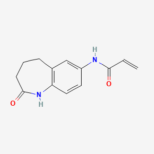 molecular formula C13H14N2O2 B2581525 N-(2-Oxo-1,3,4,5-tetrahydro-1-benzazepin-7-yl)prop-2-enamide CAS No. 2194450-19-4
