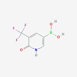 molecular formula C6H5BF3NO3 B2581540 6-羟基-5-(三氟甲基)吡啶-3-硼酸 CAS No. 2377227-41-1