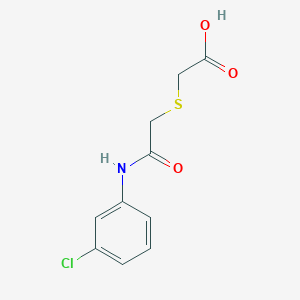molecular formula C10H10ClNO3S B2581543 2-({[(3-Chlorophenyl)carbamoyl]methyl}sulfanyl)acetic acid CAS No. 338421-10-6