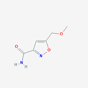 molecular formula C6H8N2O3 B2581545 5-(Methoxymethyl)-1,2-oxazole-3-carboxamide CAS No. 1491320-49-0