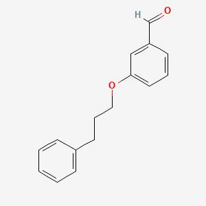 molecular formula C16H16O2 B2581550 3-(3-苯基丙氧基)苯甲醛 CAS No. 938314-86-4