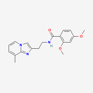 molecular formula C19H21N3O3 B2581569 2,4-ジメトキシ-N-(2-(8-メチルイミダゾ[1,2-a]ピリジン-2-イル)エチル)ベンズアミド CAS No. 868978-30-7