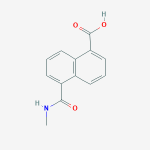 molecular formula C13H11NO3 B2581579 5-(Methylcarbamoyl)naphthalene-1-carboxylic acid CAS No. 2172485-37-7