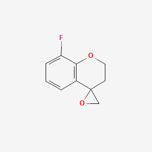 molecular formula C10H9FO2 B2581584 8-Fluorospiro[2,3-dihydrochromene-4,2'-oxirane] CAS No. 2248371-35-7