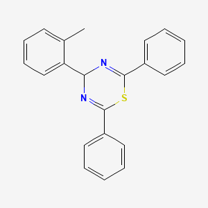 molecular formula C22H18N2S B2581586 4-(2-methylphenyl)-2,6-diphenyl-4H-1,3,5-thiadiazine CAS No. 477867-79-1