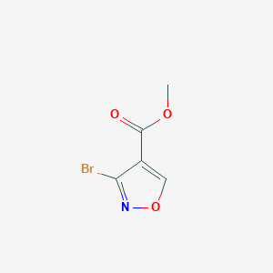 molecular formula C5H4BrNO3 B2581600 3-溴异恶唑-4-甲酸甲酯 CAS No. 1447958-01-1