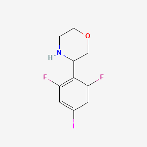 molecular formula C10H10F2INO B2581613 3-(2,6-Difluoro-4-iodophenyl)morpholine CAS No. 1337397-84-8