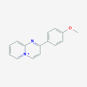 molecular formula C15H13N2O+ B258162 2-(4-Methoxyphenyl)pyrido[1,2-a]pyrimidin-5-ium 