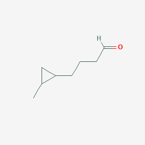 molecular formula C8H14O B2581623 4-(2-甲基环丙基)丁醛 CAS No. 2228298-73-3