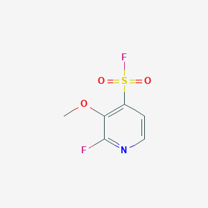 molecular formula C6H5F2NO3S B2581624 2-氟-3-甲氧基吡啶-4-磺酰氟 CAS No. 2490432-23-8