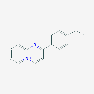 molecular formula C16H15N2+ B258164 2-(4-Ethylphenyl)pyrido[1,2-a]pyrimidin-5-ium 
