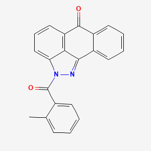 molecular formula C22H14N2O2 B2581644 2-(2-methylbenzoyl)dibenzo[cd,g]indazol-6(2H)-one CAS No. 670266-43-0