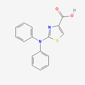 molecular formula C16H12N2O2S B2581653 2-(二苯氨基)-1,3-噻唑-4-羧酸 CAS No. 937601-81-5
