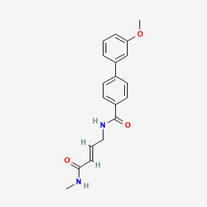 (E)-3'-methoxy-N-(4-(methylamino)-4-oxobut-2-en-1-yl)-[1,1'-biphenyl]-4-carboxamide