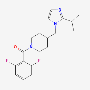 (2,6-difluorophenyl)(4-((2-isopropyl-1H-imidazol-1-yl)methyl)piperidin-1-yl)methanone