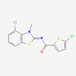 5-chloro-N-(4-chloro-3-methyl-1,3-benzothiazol-2-ylidene)thiophene-2-carboxamide