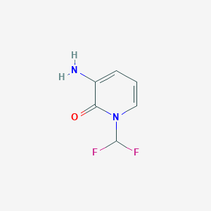 molecular formula C6H6F2N2O B2581711 3-Amino-1-difluoromethyl-1H-pyridin-2-one CAS No. 1263181-53-8