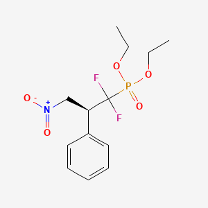 B2581742 Diethyl (1,1-difluoro-3-nitro-2-phenylpropyl)phosphonate CAS No. 165613-45-6