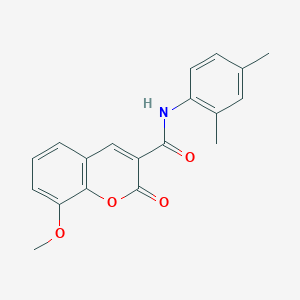 molecular formula C19H17NO4 B2581751 N-(2,4-二甲苯基)-8-甲氧基-2-氧代-2H-色烯-3-甲酰胺 CAS No. 325803-32-5
