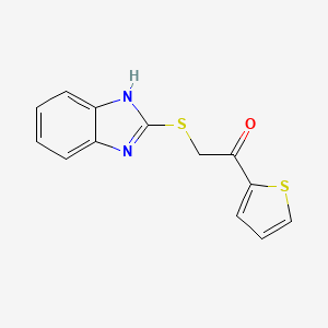 2-(1H-benzimidazol-2-ylthio)-1-thiophen-2-ylethanone