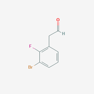 molecular formula C8H6BrFO B2581765 2-(3-Bromo-2-fluorophenyl)acetaldehyde CAS No. 1697607-95-6