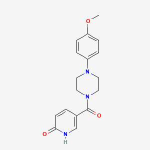 molecular formula C17H19N3O3 B2581787 5-[4-(4-甲氧基苯基)哌嗪-1-羰基]吡啶-2-醇 CAS No. 790720-22-8