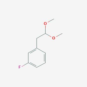 molecular formula C10H13FO2 B2581790 1-(2,2-Dimethoxyethyl)-3-fluorobenzene CAS No. 1303889-62-4