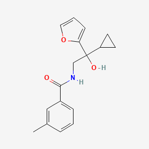 N-(2-cyclopropyl-2-(furan-2-yl)-2-hydroxyethyl)-3-methylbenzamide