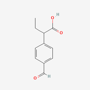 molecular formula C11H12O3 B2581809 2-(4-甲酰苯基)丁酸 CAS No. 52787-35-6