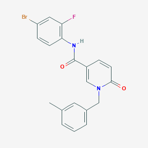 N-(4-bromo-2-fluorophenyl)-1-(3-methylbenzyl)-6-oxo-1,6-dihydropyridine-3-carboxamide